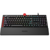 Механическая Игровая Клавиатура AOC AGK700 MX RED CHERRY RGB кабель 1,8м USB2.0 AGK700DR2R