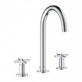 Смеситель GROHE Atrio, двухвентильный, для раковины на 3 отверстия, монтаж на бортик, хром (20643000)