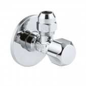 Угловой вентиль GROHE 1/2″-3/8″ для подключения смесителей, хром (2202300M)