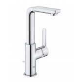 Смеситель для раковины GROHE Lineare New с донным клапаном, L-Size, хром (23296001)