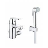 Смеситель для раковины GROHE Eurosmart Cosmopolitan с цепочкой и гигиеническим душем, хром (23433000)