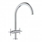 Смеситель для кухни двухвентильный GROHE Atrio, C-образный излив, хром (30609000)