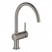 Смеситель для кухни GROHE Minta, однорычажный, темный графит матовый (32917AL0)