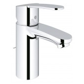 Смеситель для раковины GROHE Eurostyle Cosmopolitan с цепочкой и ограничением расхода воды, хром (3355720E)