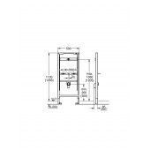 Система инсталляции для писсуара GROHE Rapid SL (1,13 м - 1,3 м) (38517001)