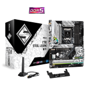 Материнская плата ASRock Z790 STEEL LEGEND WIFI LGA1700 4xDDR5 8xSATA RAID 5xM.2 HDMI DP ATX