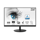 Монитор 23,8 MSI PRO MP242 IPS 1920x1080 75Hz 5ms 250cd/m 1000:1 100млн:1 D-Sub HDMI Колонки Black