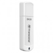 USB Флеш 64GB 2.0 Transcend TS64GJF370 белый