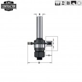 Фреза концевая CMT-contractor пазовая Z2 с державкой (с подшипником и гайкой) S=8 D=47,6x3 (K922-330A)