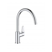 Смеситель однорычажный GROHE Start Curve, для кухни, хром (31554001)