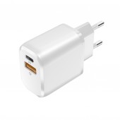 Зарядное устройство сетевое Olmio USB+Type-C, QC3.0+Smart IC, 20W