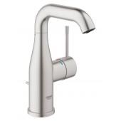 Смеситель GROHE Essence New для раковины с донным клапаном, суперсталь (23462DC1)