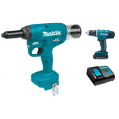 Аккумуляторный заклёпочник Makita DRV150Z + DDF453SYX5