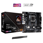 Материнская плата ASRock B650M PG Lightning WIFI AM5 4xDDR5 4xSATA3 3xM.2 HDMI DP mATX