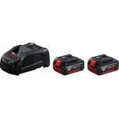 Аккумуляторные батареи и зарядное устройство BOSCH 2xGBA 18V 5 А·ч + GAL 1880 CV (1600A019S0)