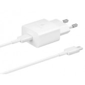 Зарядное устройство  Power Adapter (w C to C Cable) 15W USB Type-C EP-T1510XWEGRU white