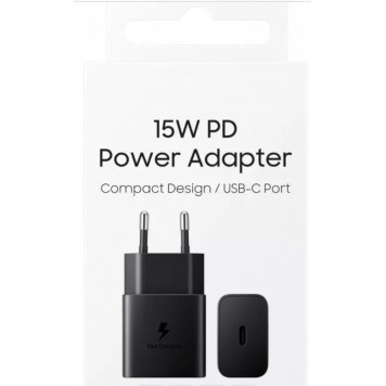 Зарядное устройство Power Adapter (w/o Cable) 15W USB Type-C EP-T1510NBEGRU black-2