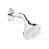 Верхний душ GROHE New Tempesta 100 III с душевым кронштейном, хром (26088001)