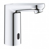 Инфракрасный вентиль для раковины GROHE Eurosmart Cosmopolitan E (без функции смешивания воды), размер M, батарейка 6V, 5.7 л/мин, хром (36439001)