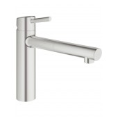 Смеситель для кухни GROHE Concetto с выдвижным изливом, суперсталь (31129DC1)