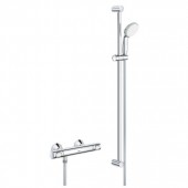 Набор GROHE Precision Flow, термостат, штанга 920 мм и лейка на 1 режим, хром (34805000)