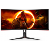 Монитор Игровой 34 AOC CU34G2XP/BK/01 VA 3440x1440 180Hz 430cd/m2 Curved 4000:1 1мс 2xHDMI 2xDP