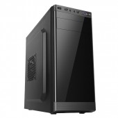 Корпус NOMAD Swan V2, mITX, mATX, ATX, USB3.0x2, 3,5x2 2,5x3,  Черный,  БЕЗ БП