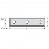 Нож WPW твердосплавный 50x12x1,7 TR22 (CM501217_22)