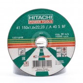 Диск отрезной по металлу А24,14А 150х1,6х22,2мм Hitachi HTC-15016HR (15016HR)