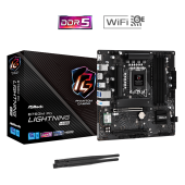 Материнская плата ASRock B760M PG LIGHTNING WIFI LGA1700 4xDDR5 4xSATA 3xM.2 HDMI DP mATX