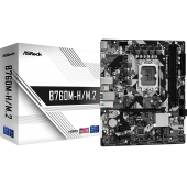 Материнская плата ASRock B760M-H/M.2 LGA1700 2xDDR5 4xSATA RAID 2xM.2 HDMI DP mATX