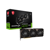 Видеокарта MSI GeForce RTX 4070 Ti SUPER 16G SHADOW 3X OC, 16GB GDDR6X 256bit 1xHDMI 3xDP