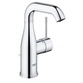 Смеситель для раковины GROHE Essence+ с донным клапаном и средним изливом, хром (23462001)