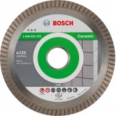Алмазный отрезной круг Best for Ceramic Extra-Clean Turbo 125x22,23x1,4x7 мм (2608602479)
