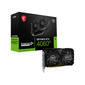 Видеокарта MSI GeForce RTX 4060TI VENTUS 2X BLACK 16G OC, 16G GDDR6 128-bit HDMI 3xDP