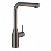 Смеситель однорычажный для мойки GROHE Essence, темный графит, глянец (30504A00)