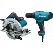 Набор электроинструментов Makita: DF0300, HS7600 (DK0118)