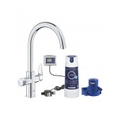 Смеситель для кухни GROHE Blue Pure BauCurve с фильтром S-Size, хром (30581000)