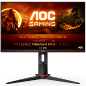 Монитор Игровой 23,8 AOC 24G2SAE/BK VA 165Hz 1ms 350cd/m 3000:1 2xHDMI DP 2x2W Black