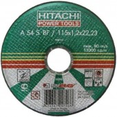 Диск отрезной HITACHI по металлу, А24 (14А) 115х1.2х22, 11512HR