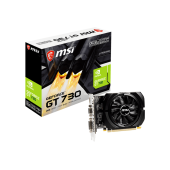 Видеокарта MSI GeForce GT 730, 2GB DDR3 64-bit 1xVGA 1xDVI 1xHDMI N730K-2GD3/OCV5