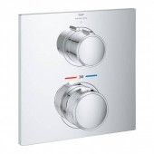 Термостат скрытого монтажа для душа GROHE Allure, с переключателем на 1 положение, хром (19380002)