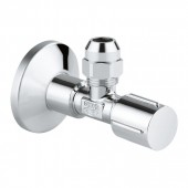 Угловой вентиль GROHE 1/2″-3/8″ для подключения смесителей, хром (22039000-L)