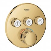 Термостат GROHE Grohtherm SmartControl на 3 выхода, верхняя монтажная часть, холодный рассвет глянец (29121GL0)