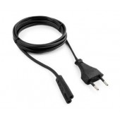 Кабель питания для ноутбуков, аудио/видео техники Cablexpert PC-184/2-1.8M, 1.8м пакет, черный