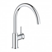 Смеситель однорычажный для мойки GROHE BauClassic, хром (30577000)