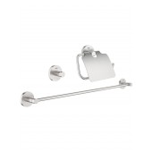 Набор аксессуаров GROHE Essentials (3 предмета), суперсталь (40775DC1)