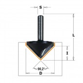 Фреза V- образная для углового соединения V 90,2° S=8 D=37x18,3x58 RH (S915.04021)