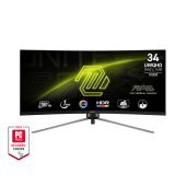 Монитор 34 MSI MAG 345CQR VA 3440х1440 21:9 180Hz 1000R 1ms 300cd/m 3000:1 HDMI 2xDP Black