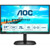 Монитор 23.8 AOC 24B2XDAM/01 VA 1920x1080 75Hz 4мс 250кд/м2 3000:1 20млн:1 VGA HDMI DVI 2Wx2 Black